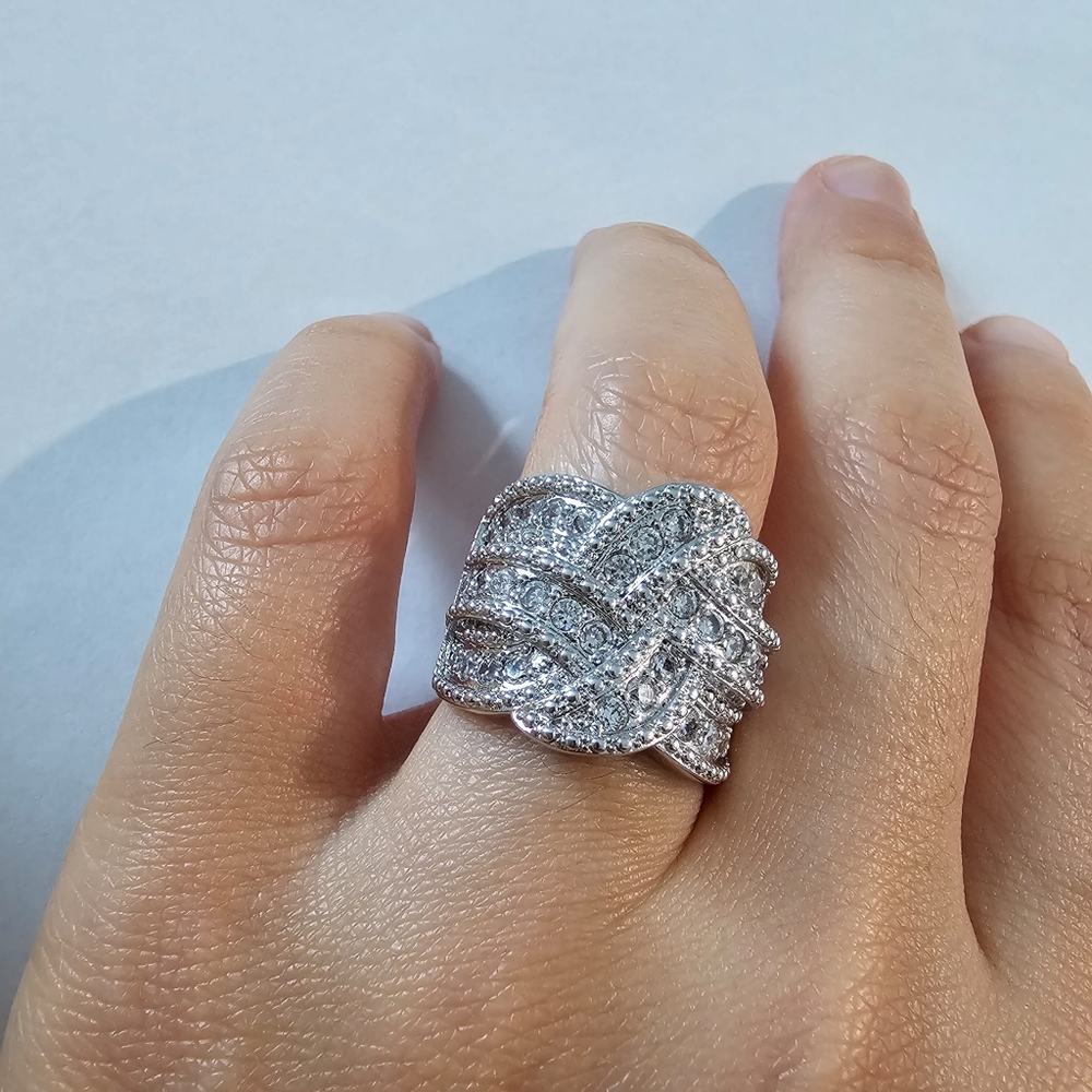 925 sterling silver STAMPED ring - Picture 2 of 5